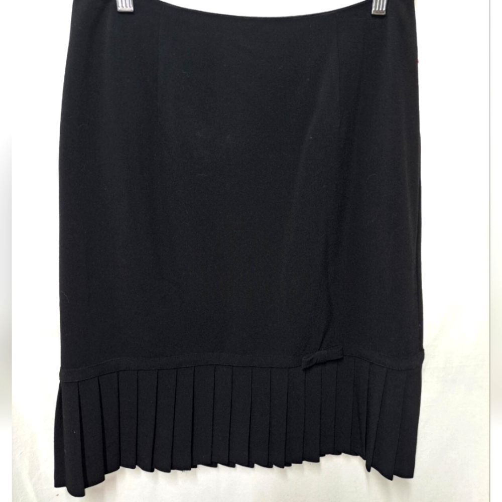 Y2K AGB Byer California Black Women’s Skirt With Pleats And Bow Size 12
